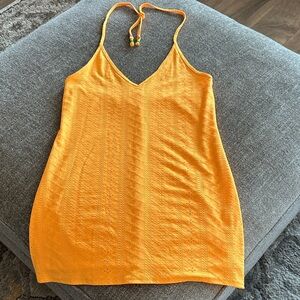 Wild Fable Orange Halter Neck Swim Cover-Up size M
